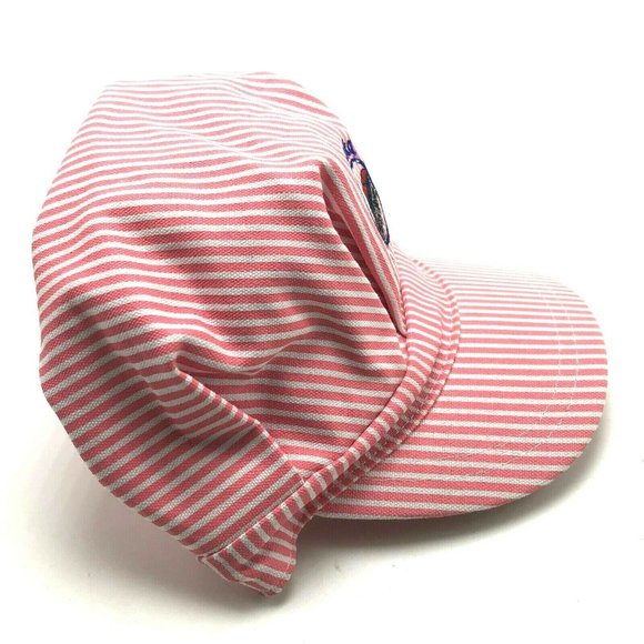Alaska Striped Womens Hat Cap Fitted Small Embroidered Train Travel Vacation - Picture 3 of 10